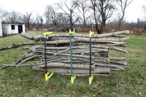 Heavy Duty Firewood Cutting Rack